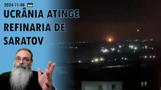 Ucrânia 20241108 UCRÂNIA volta a ATINGIR REFINARIAS RUSSAS após PAUSA para ELEIÇÕES AMERICANAS [upl. by Patton773]