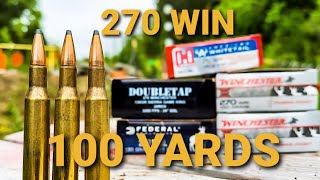 270 Win  100 Yard AMMO TEST [upl. by Acilegna]