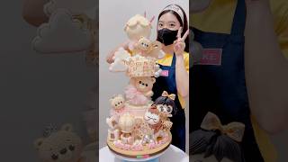 Kuenya jatuh mulu nih cake cakedecorating kueulangtahun lionicake [upl. by Chemar]