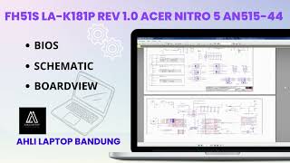 FH51S LAK181P Rev 10 Bios Schematic and Boardview Acer Nitro 5 AN51544 [upl. by Nehcterg724]