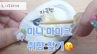 미니마이크 asmr 자극적 팅글 이어폰 asmr 나무귀이개 [upl. by Dani933]