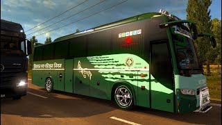 ETS2 Bus Mod Himsuta ft Sports Wheel [upl. by Dira]