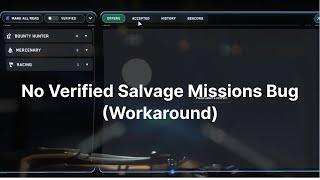 No Verified Salvage Missions Available bug in patch 323 Star Citizen [upl. by Manno]