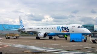 Flybe Embraer E195 SOUEDI flight experience [upl. by Hsevahb511]