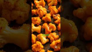 Spicy and crispy buffalo cauliflower bites food recipes cooking viralshorts easyrecipes [upl. by Nikoletta]