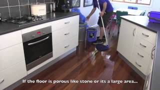 How to mop a floor Mini Clean Official Training Video [upl. by Burgwell36]