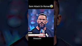 Sami Zayn Attack on Roman Reigns but Roman Reigns save Sami Zayn 😅 shorts viral romanreigns [upl. by Nolan]