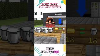 Perjuangan tengetenge untuk belikan susu anaknya shorts roblox minecraft [upl. by Jann]