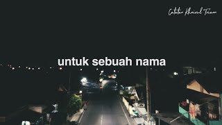 Untuk sebuah nama  Puisi Khoirul Triann [upl. by Ydnes]