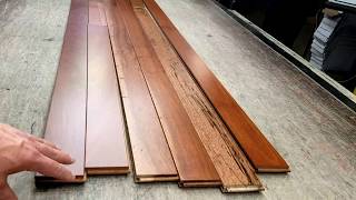 Brazilian cherry Hardwood Flooring blonde Rustic Grade [upl. by Novy599]