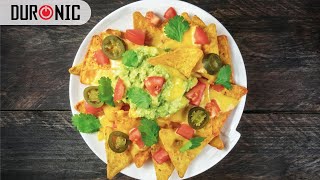 Delicious Loaded Nachos Air Fryer Recipe  Duronic AF1 Air Fryer [upl. by Stavros129]