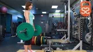 How to Do Barbell Deadlifts  SleekStrong With Rachel Cosgrove [upl. by Hedi]