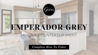 Giani® Emperador Grey Marble Countertop Paint Kit With Epoxy Resin Topcoat [upl. by Ayana]