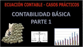 CURSO DE CONTABILIDAD BASICA P1  Ecuación contable CASOS  CON EJEMPLOS fácil [upl. by Sahcnip]