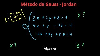 Método de GaussJordan para Encontrar 3 Incógnitas  Álgebra [upl. by Tap]