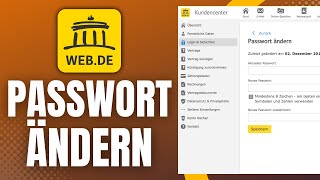 Webde Passwort ändern  So gehts [upl. by Ylrebma]