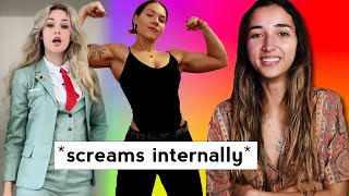 Reacting to HELL GOOD lesbian thirst traps 🏳️‍🌈 [upl. by Airegin15]