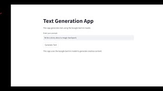 Creating a Chatbot with Streamlit and Google Gemini Model A StepbyStep Guide [upl. by Ani]