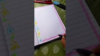 Diary Page Design📘🖋  project amp journal idea💖  youtubeshorts ytshorts art shorts [upl. by Eldwen211]