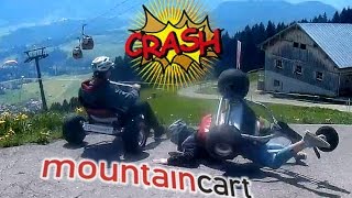 Mountaincart in Oberstdorf Germany  Crash inclusive [upl. by Ignatzia81]