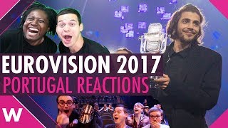 Salvador Sobral reaction videos Eurovision 2017 Portugal highlights [upl. by Gnohp378]