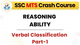 Verbal Classification Part 01  Reasoning  Day 2  SATHEE SSC [upl. by Viridi]