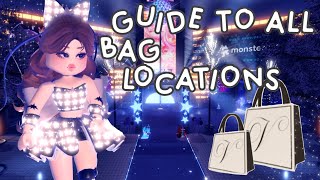 guide to ALL shopping bag LOCATIONS in the SHOPPING BAG quest royale high 🛍 [upl. by Portie]