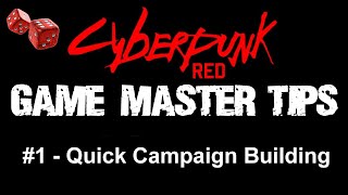 Game Master Tips  Quick Campaign Building  6 Easy Steps [upl. by Corabelle]