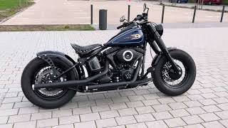 2013 HarleyDavidson exHERITAGE FLSTC Bobber [upl. by Nalor844]