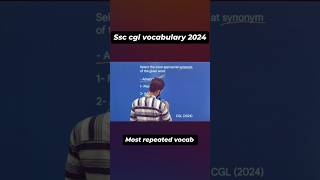 😇SSC Cgl most reapeted vocab yt ssccpo sscchsl education viralshorts shorts trandingshorts [upl. by Aitret]