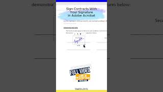 Create amp Use Electronic Signature on PDF Word Outlook amp Excel 1 tutorial esignature esign [upl. by Kohler586]