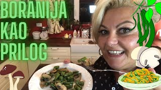 🔴 Zelena boranija kao prilog ili salata 👌🍄🧅🥗💖 [upl. by Adiazteb]