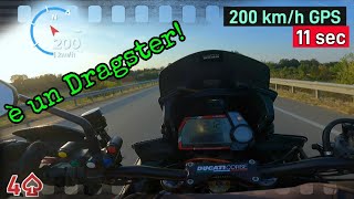 0200 kmh a 126000 km Ducati Multistrada 1200s acceleration [upl. by Ahsikyw]