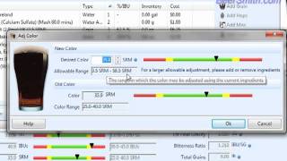 Adjusting the Color of a Recipe in BeerSmith 2 [upl. by Endaira]