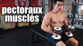 PECTORAUX MUSCLÉ À LA MAISON EN 5 MINUTES [upl. by Orapma]