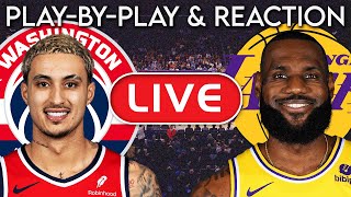 Los Angeles Lakers vs Washington Wizards LIVE PlayByPlay amp Reaction [upl. by Adnahs]