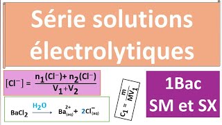 serie dexercices solutions électrolytique 1 Bac [upl. by Aitret]