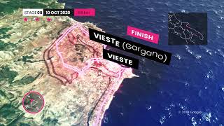 Video Percorso Giro dItalia 2020  Stage 8 [upl. by Einama608]