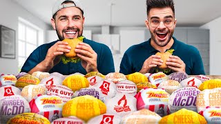 On Mange 50 Burgers Avec Valouzz  Mauvaise idée [upl. by Nork880]