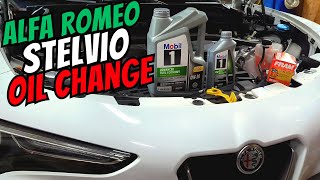 Quick amp Easy How to Change Your Alfa Romeo Stelvios Oil amp Filter at Home PLUS Reset Oil Light [upl. by Yonatan]