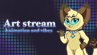 Art Stream Vibing and Working on Animations [upl. by Ymmak]