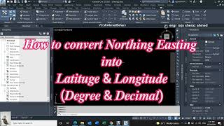 How to Convert Northing Easting into Latitude Longitude  Into Degree and Decimal [upl. by Pammie]