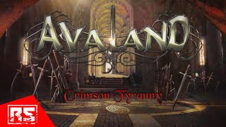 AVALAND  Crimson Tyranny OFFICIAL LYRIC VIDEO [upl. by Miguel]