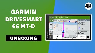 Garmin DriveSmart 66 MTD Unboxing 4K 0100246911 [upl. by Dalis204]