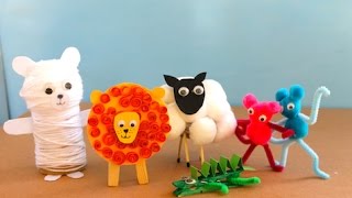 Five cute animal crafts to make [upl. by Ahtivak]