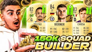 I BUILT AN INSANE 150K HYBRID SQUAD ON FIFA 22 [upl. by Esertap]