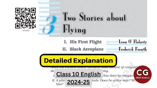 Two Stories About Flying Class 10 His First Flight  The Black Aeroplane Explained in One Shot [upl. by Jezabel]