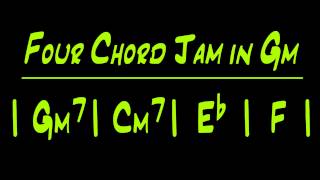 Gm Backing Track  Four Chord Jam in Gm [upl. by Bowra887]