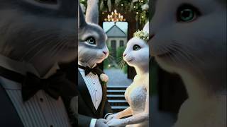 Rabbit love marriage foryou shorts rabbit ai trending cartoon vairalshort vairalvideo [upl. by Esor]