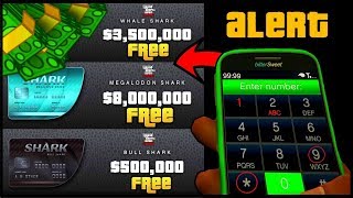 How To Get A Free 8000000 Shark Card In GTA 5 Online [upl. by Slifka]